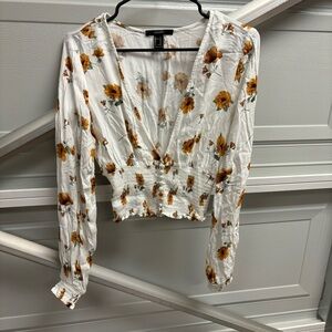 Forever 21 Floral Long Sleeve Top